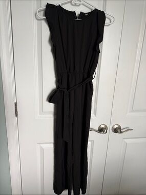 Black Girls Cap Sleeve Jumpsuit